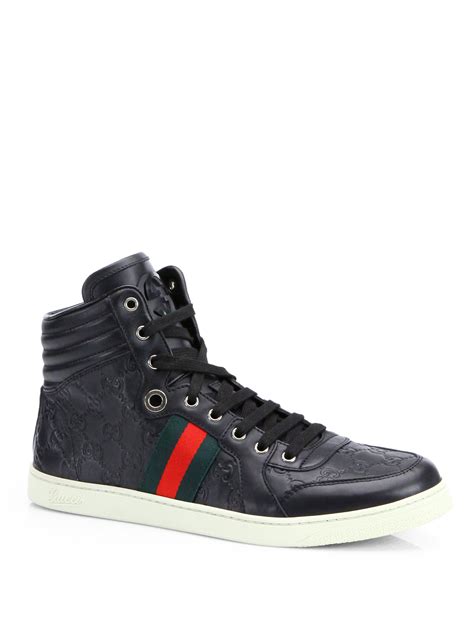 gucci shoes high tops for men|Gucci shoes top sider.